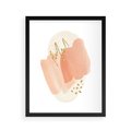 Plakat w ramie 40x50 - Rozbijające Plamy - abstrakcyjne akwarelowe plamy, minimalizm - rama czarna