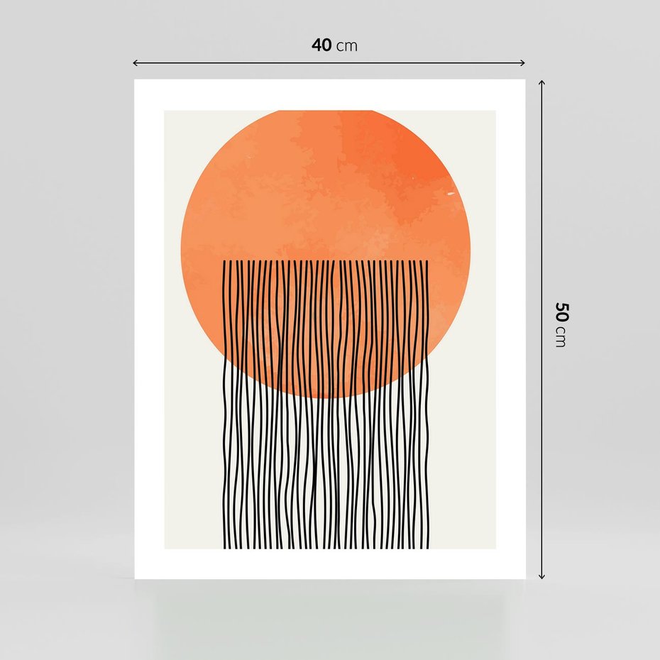 Plakat bez ramy 40x50 - Echa Wyobraźni - koło, boho styl