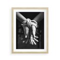 Plakat w ramie 40x50 - Splątane Uczucia - czarno biała fotografia, artystyczna - rama drewno