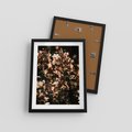 Plakat w ramie 30x40 - Sucha Kompozycja Kwiatów - suche kwiaty hortensji - rama czarna
