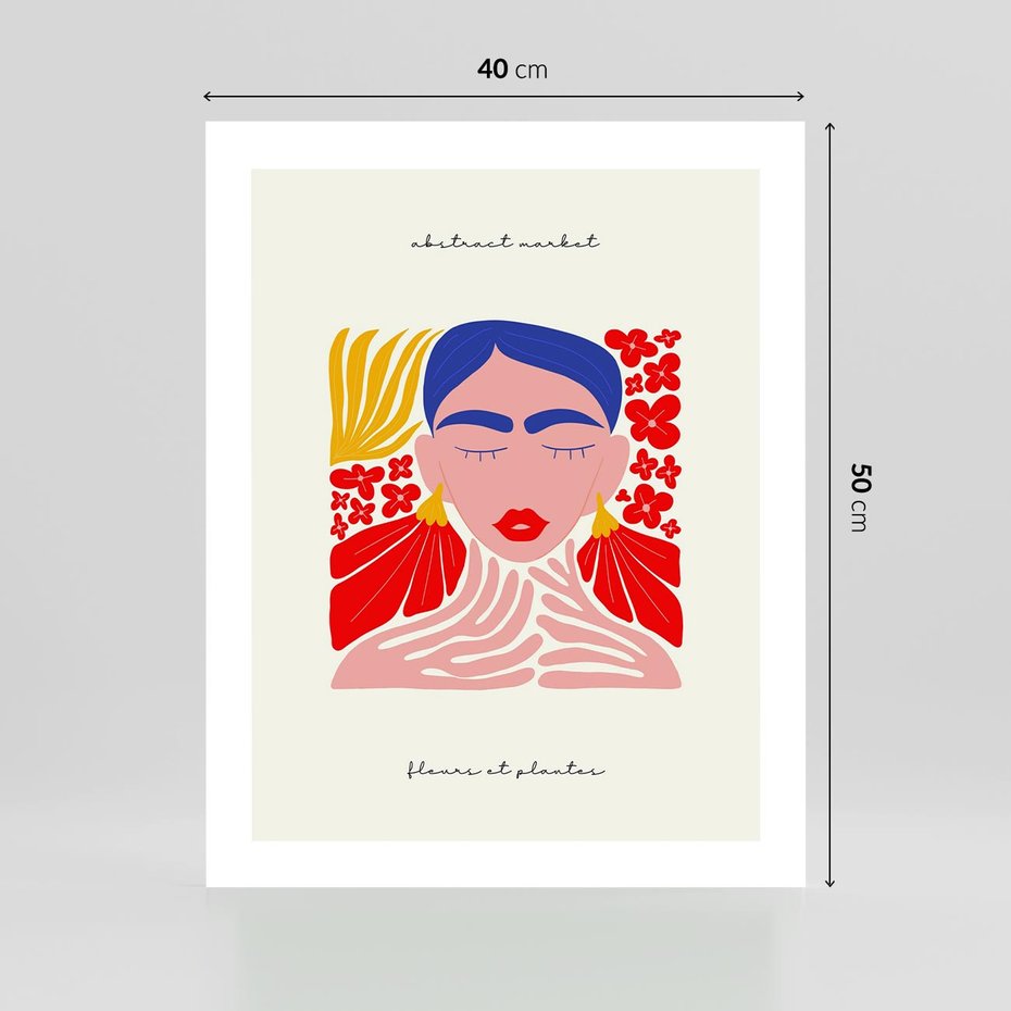 Plakat bez ramy 40x50 - Bezgraniczne Rytmy - kobieta, sztuka abstrakcyjna