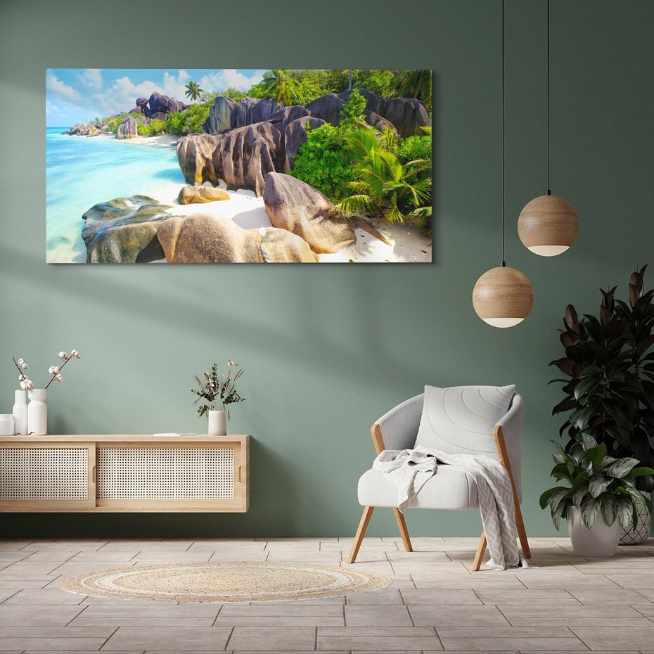 Obraz na płótnie 120x60 - Spotkanie z morzem - plaża, morze