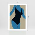 Plakat bez ramy 50x70 - Zaklęta Kompozycja - abstrakcyjny plakat, nowoczesna sztuka