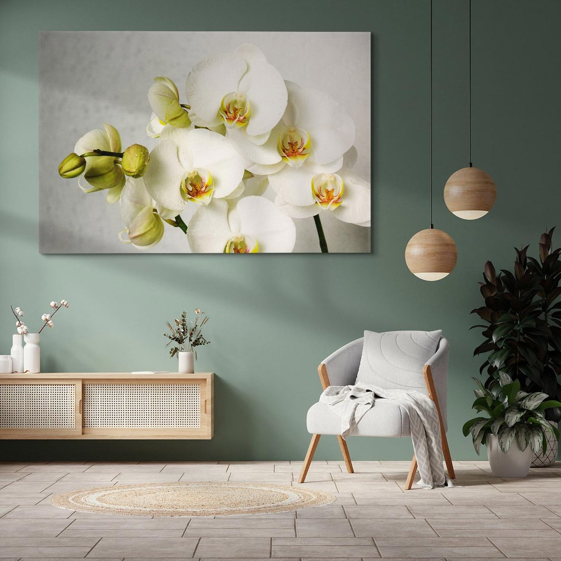 Obraz na płótnie 120x80 - Elegancka uroda orchidei - orchidea, kwiaty