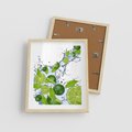 Plakat w ramie 40x50 - Cytrusowa Świeżość - limonki, cytryny - rama drewno