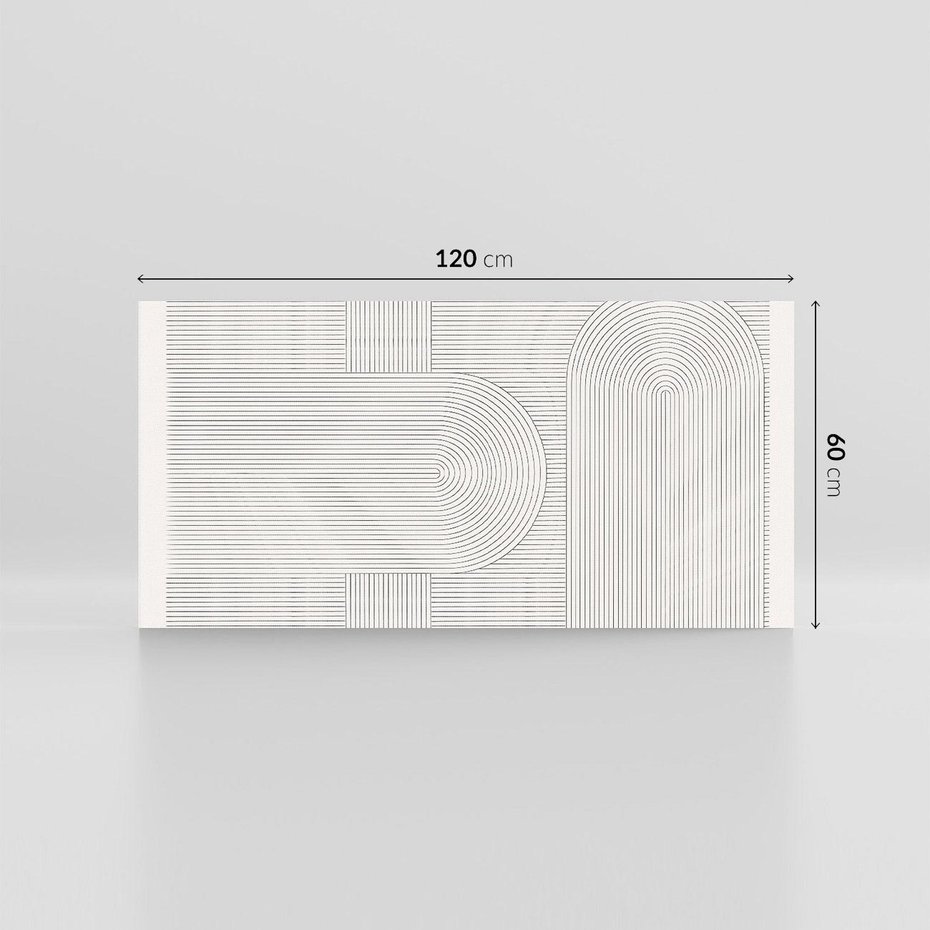 Obraz na płótnie 120x60 - Geometryczna Elegancja Mid Century - mid century, minimalizm