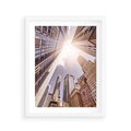 Plakat w ramie 40x50 - Oczami artysty - miasto, perspektywa - rama biała