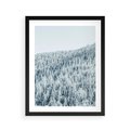 Plakat w ramie 40x50 - Cicha Zima - las, zima - rama czarna