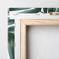 Obraz na płótnie 60x60 - Ruchome liście czasu - liście palmy, tropikalne