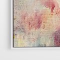 Obraz w ramie 50x70 - Miękka Melodia Pasteli - olejne płótno, pastelowe kolory - rama biała