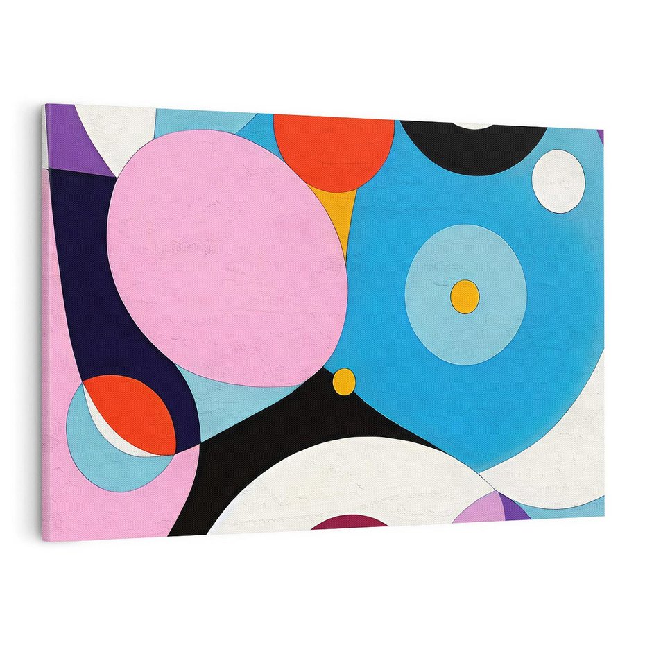 Obraz na płótnie 120x80 - Kolorowe Ulotności - abstrakcyjny obraz olejny, żywe kolory