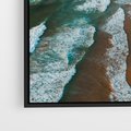 Obraz w ramie 70x100 - Z Lotu Ptaka - fotografia, plaża - rama czarna