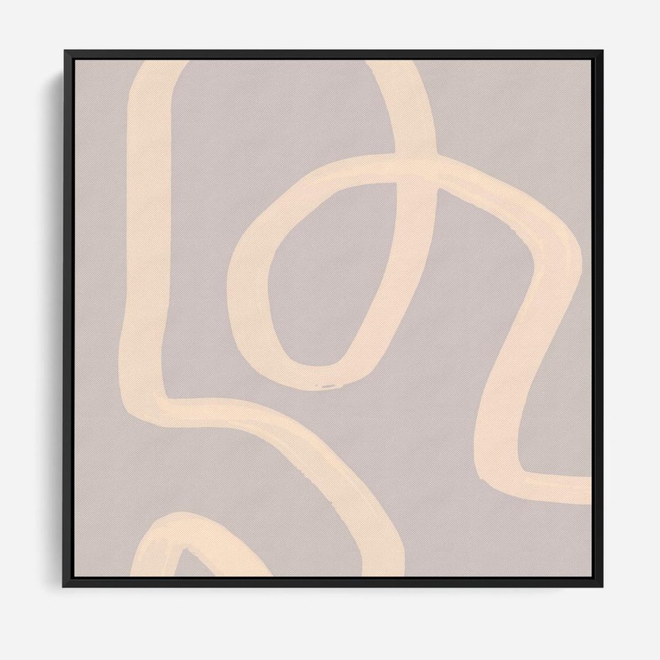 Obraz w ramie 50x50 - Nowoczesne Odbicia - minimalistyczny obraz, nowoczesny - rama czarna