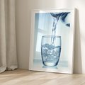 Plakat bez ramy 30x40 - Chłodząca szklanka wody - szklanka, wody
