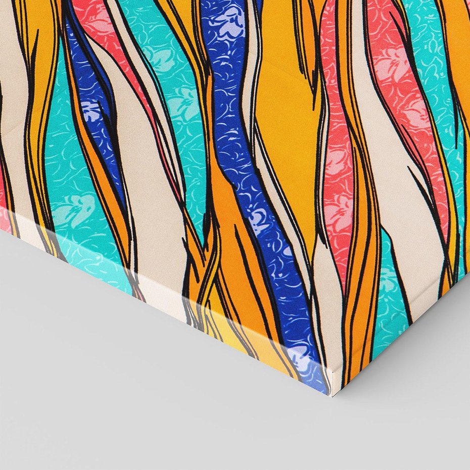 Obraz na płótnie 50x70 - Eksplozja Abstrakcyjnych Barw - abstrakcja