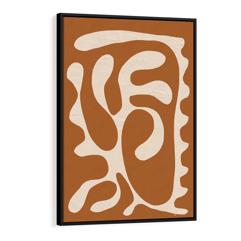 Obraz w ramie 70x100 - Wnętrza Akwarelowej Wyobraźni - abstrakcyjny obraz, plakat - rama czarna