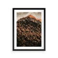 Plakat w ramie 30x40 - Jesienna Godzina w Górach - góry, las w górach - rama czarna