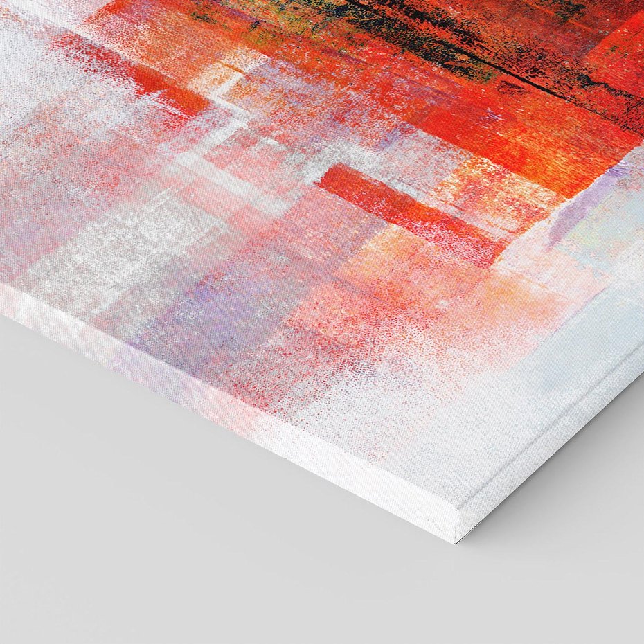 Obraz na płótnie 30x30 - Burza Emocji - wyrazista abstrakcyjna sztuka, dramatyzm