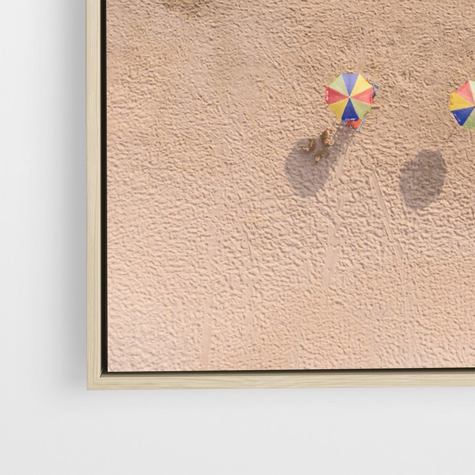 Obraz w ramie 80x120 - Letnie Wakacje na Horyzoncie - plaża, morze - rama drewno