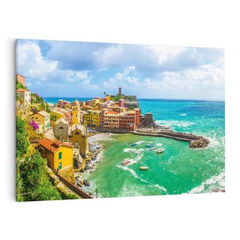 Obraz na płótnie 120x80 - Morze włoskich łodzi - Włochy, łodzie