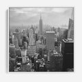 Obraz w ramie 50x50 - Majestatyczne Wysokości - Nowy Jork, wieżowce - rama biała