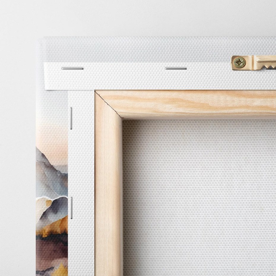 Obraz na płótnie 60x60 - Górska Grafika - góry, krajobraz