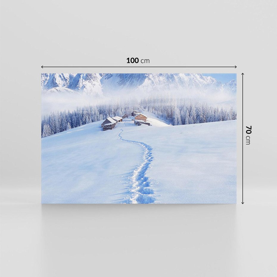 Obraz na płótnie 100x70 - Magia zimowych gór - zima, góry