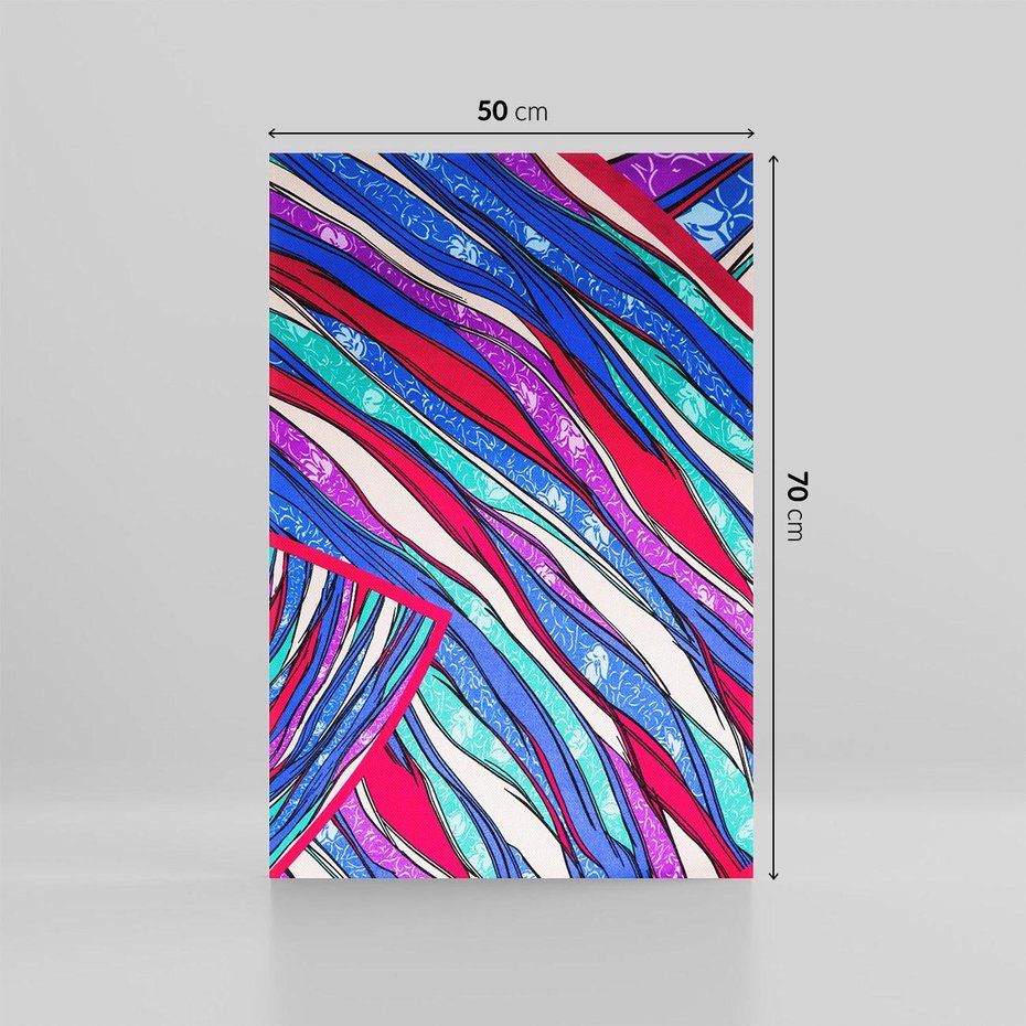 Obraz na płótnie 50x70 - Abstrakcyjna Gra Świateł i Cieni - abstrakcja