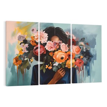 Obraz na płótnie 120x80 - Ukryte Emocje - obraz, akwarela