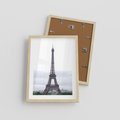 Plakat w ramie 30x40 - Eiffla w mglistym świetle - Eiffla, Paryż - rama drewno