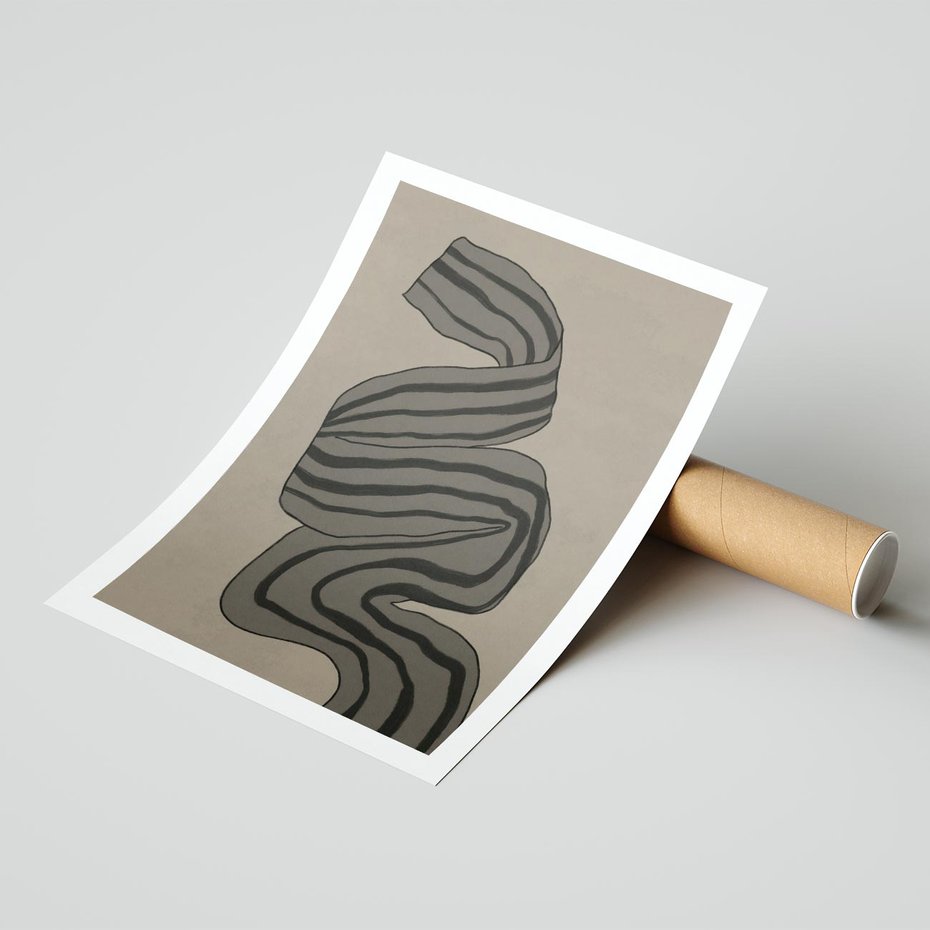 Plakat bez ramy 21x30 - Niezwykłe Przesilenia - nowoczesna geometryczna sztuka, loftowe wnętrze