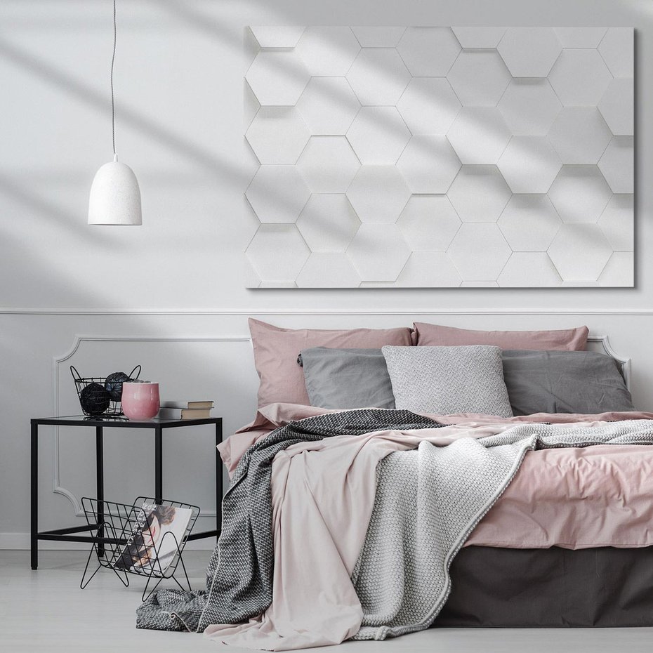 Obraz na płótnie 70x50 - Intrygujący Wymiar - geometria, 3D