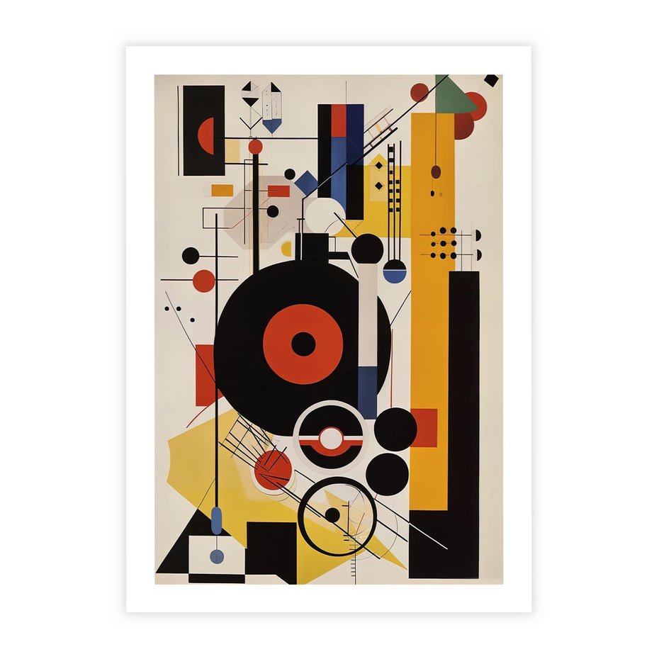 Plakat bez ramy 40x50 - Wnętrza Refleksyjnego Światła - modernistyczny obraz, styl bauhaus