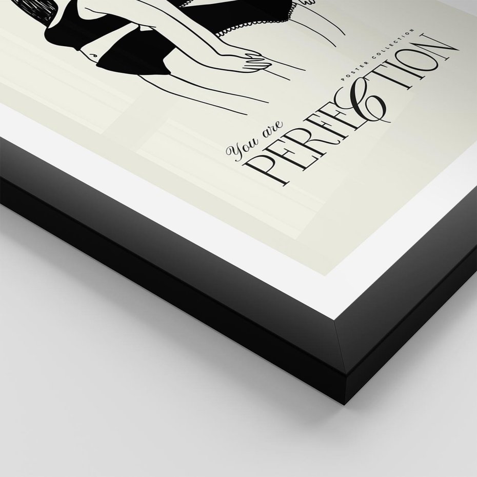 Plakat w ramie 40x50 - Siła i Wspólnota - nowoczesna sztuka kobieca, plakat - rama czarna