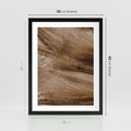 Plakat w ramie 30x40 - Pampasowy Brąz - suche trawy, trawa pampasowa - rama czarna