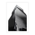Plakat bez ramy 50x70 - Falowany Wieżowiec na Fotografii - architektura, falowany wieżowiec