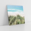 Obraz na płótnie 70x70 - Harmonia Natury - widok z wydm, wydmy porośnięte trawami
