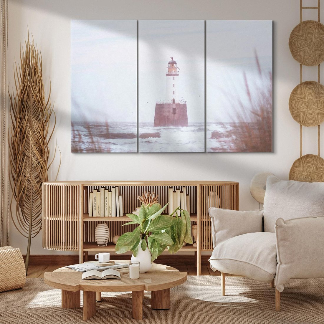 Obraz na płótnie 120x80 - Magiczna Aura - latarnia, mgła