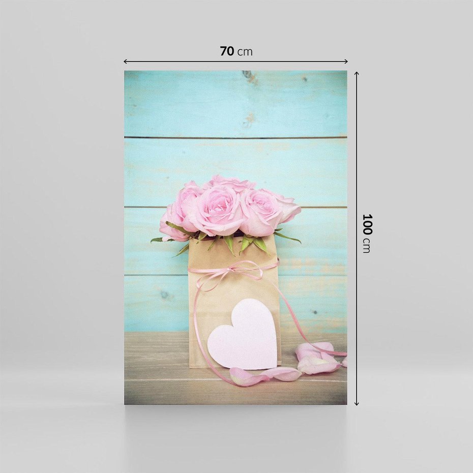 Obraz na płótnie 70x100 - Uczucie W Pełnym Rozkwicie - kwiaty, romantyczne