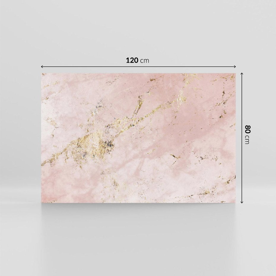 Obraz na płótnie 120x80 - Piękno w Szczegółach - marmur, złoto