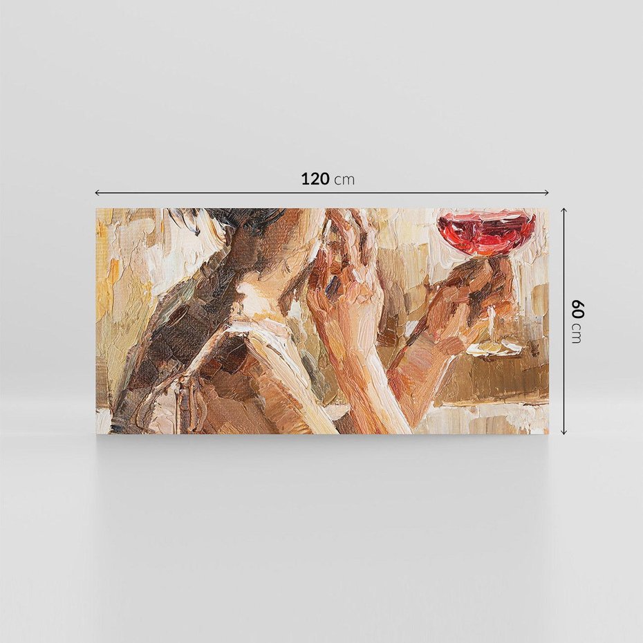 Obraz na płótnie 120x60 - Wibracje - portret, kobieta