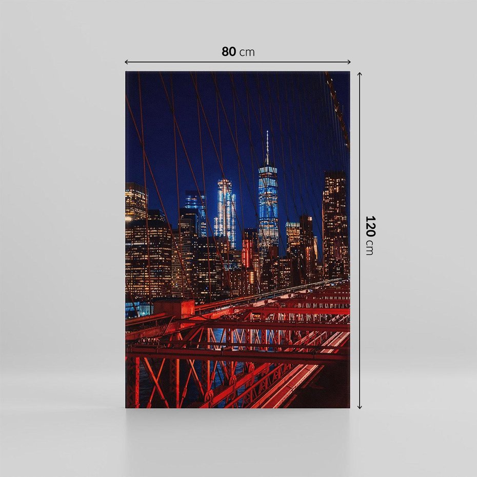 Obraz na płótnie 80x120 - Most w Nowym Jorku - Manhattan - most, Nowy Jork