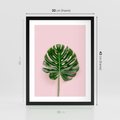 Plakat w ramie 30x40 - Egzotyczna Roślinność - liście, monstera - rama czarna