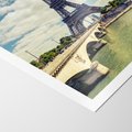 Plakat bez ramy 21x30 - Wieża Eiffla - Ikona Paryża - wieża, Eiffla