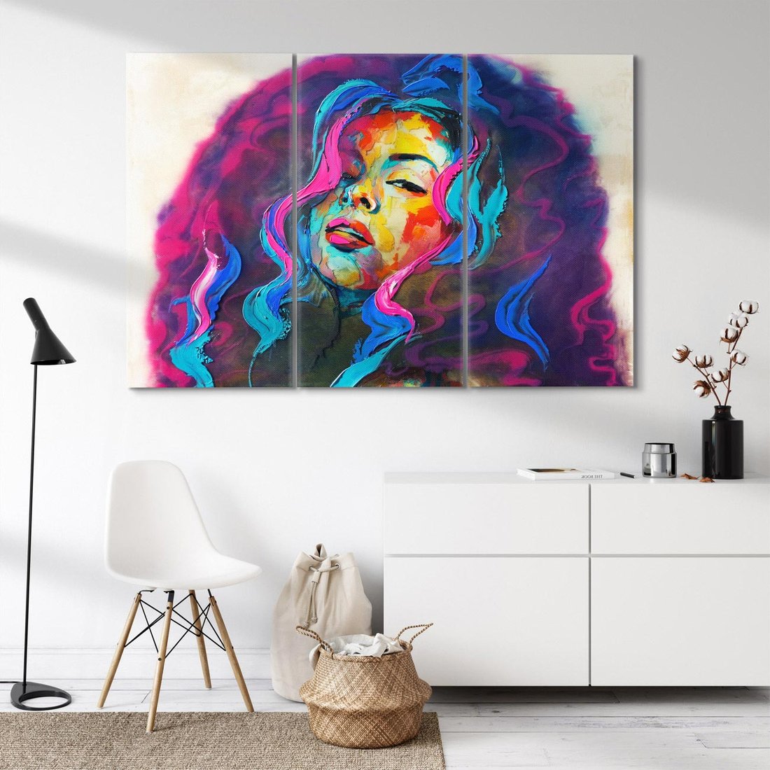 Obraz na płótnie 120x80 - Bujna Ekspresja - grafika komputerowa, przypomina obraz olejny