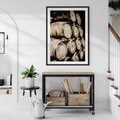 Plakat bez ramy 50x70 - Tradycyjne Beczki - beczki, rustykalna fotografia