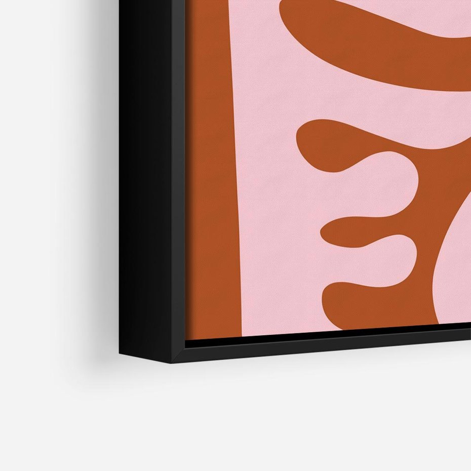 Obraz w ramie 50x50 - Migotliwe Boho Marzenia - abstrakcyjny obraz, plakat - rama czarna