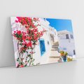 Obraz na płótnie 100x70 - Piękno miasta nad morzem - Grecja, uliczka