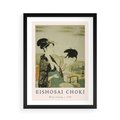 Plakat w ramie 50x70 - Rycina Eishosai Choki - staraa chińska rycina, eishosai choki - rama czarna