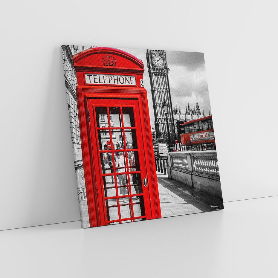Obraz na płótnie 40x40 - Budka w Londynie - Londyn, budka